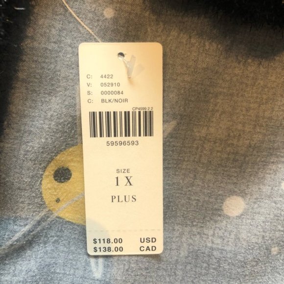 NWT Maeve Black Pamela Tinsel Shimmer Sweater - Picture 7 of 10